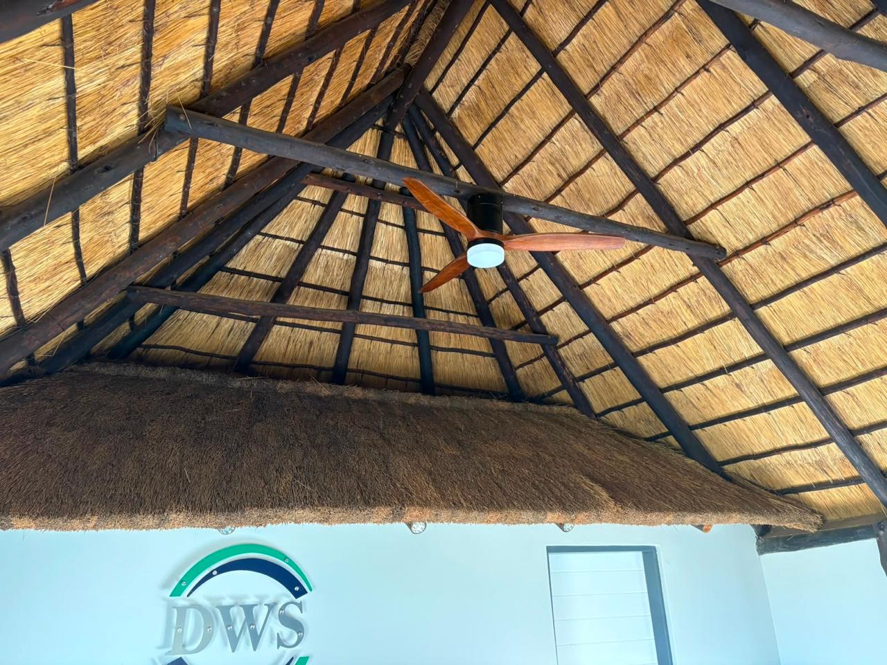 Thatch Roof Fan & Light Installation