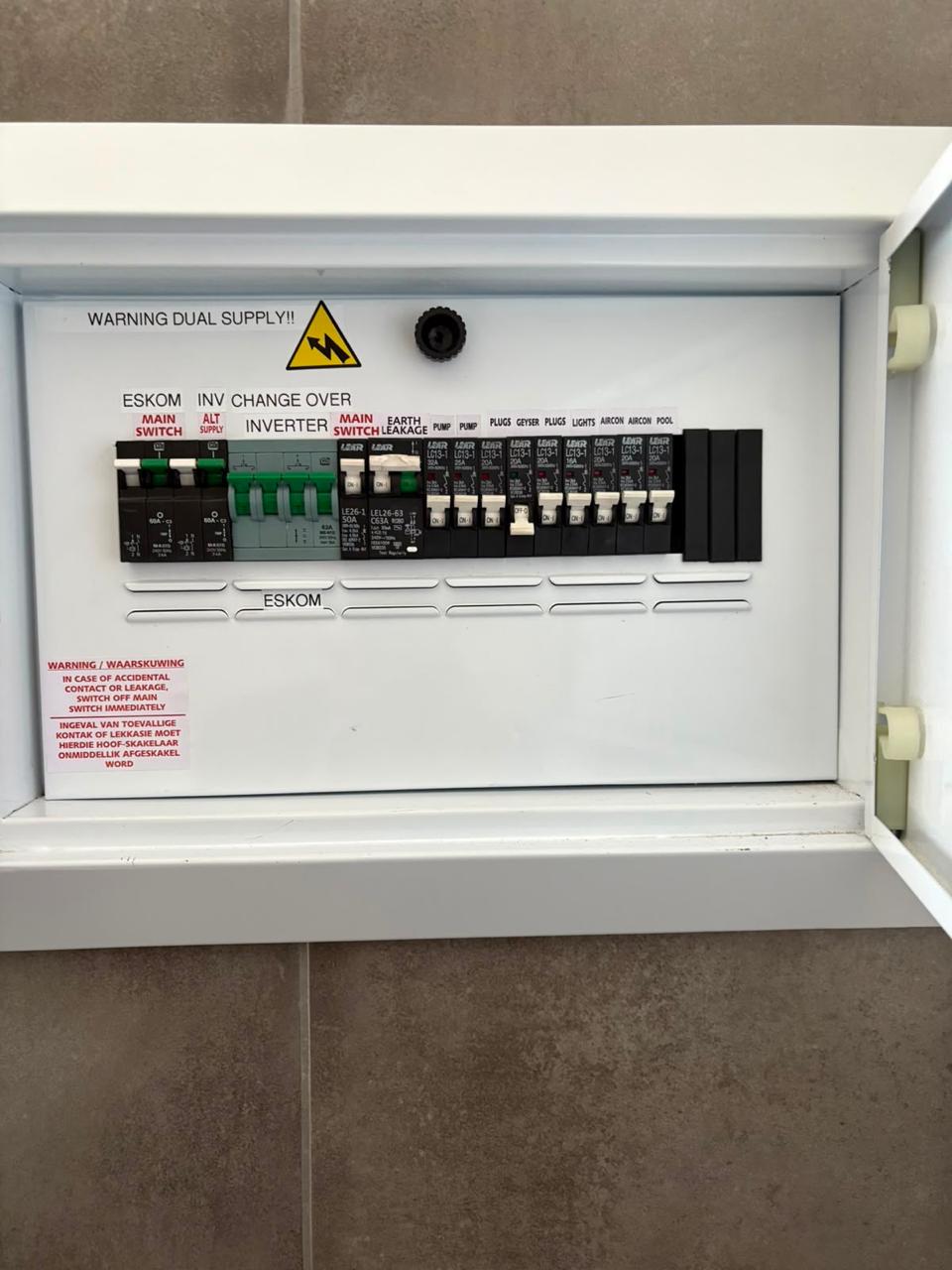 Inverter Changeover Distribution Board
