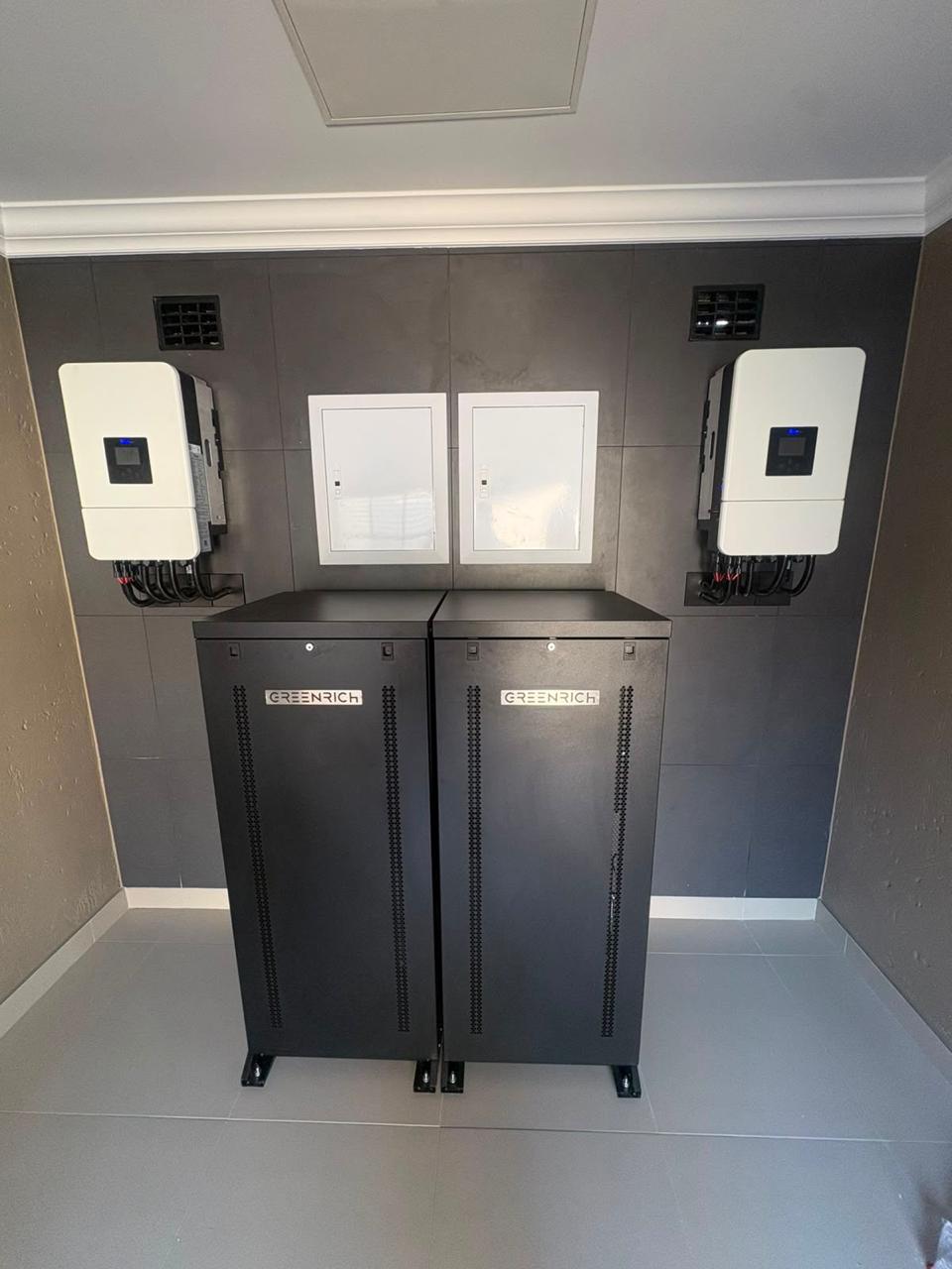 Dual Inverter & Battery Cabinet Setup