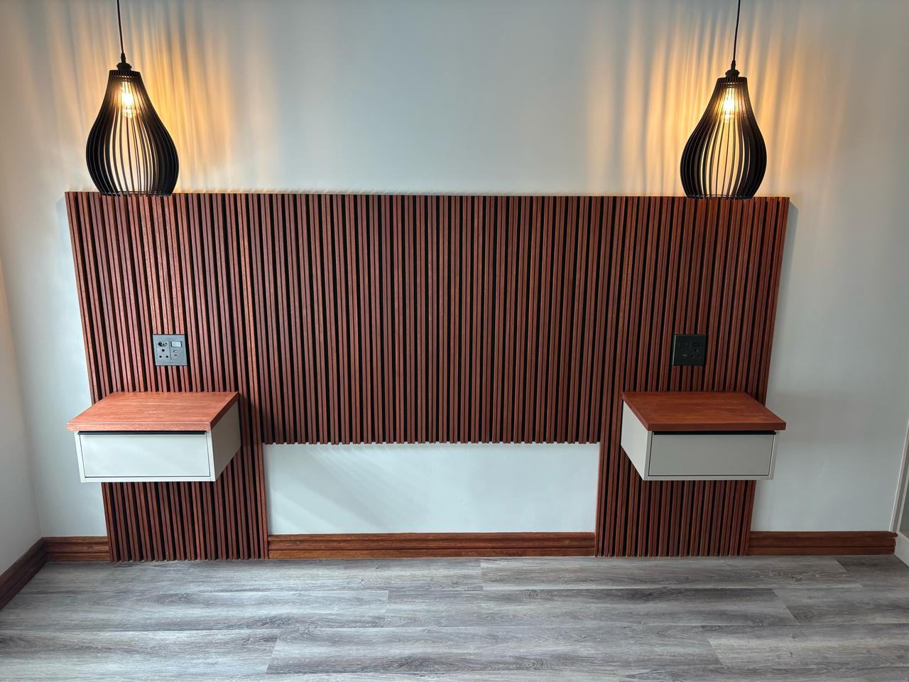 Bedroom Feature Wall & Pendant Lighting