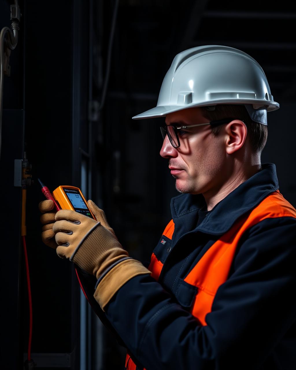 Electrician Working On-Site